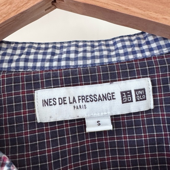 Uniqlo Navy and Red Checkered Shirt - Picture 2 of 4